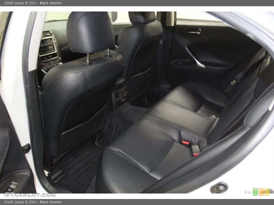 Black Interior Rear Seat for the 2006 Lexus IS 250 #78273524