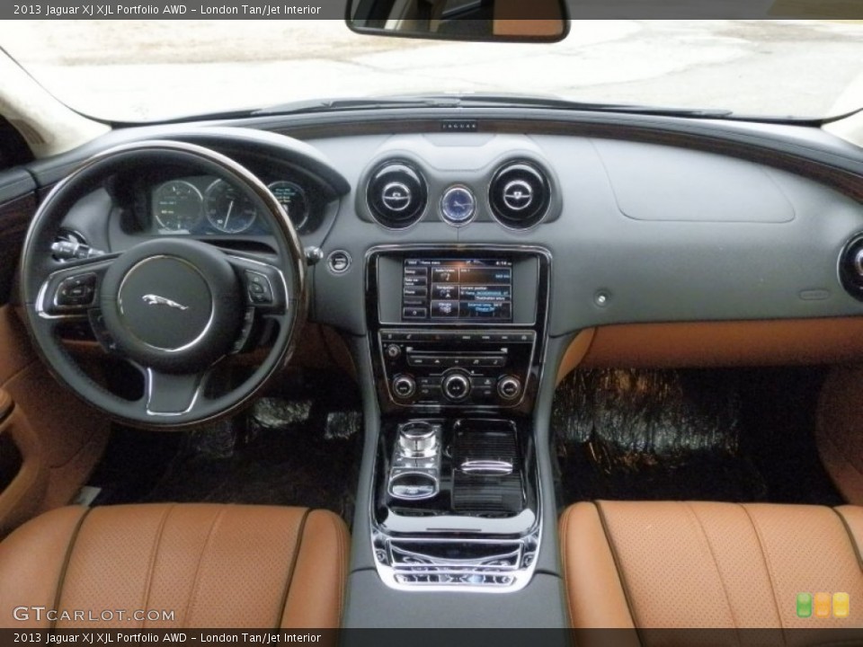 London Tan/Jet Interior Dashboard for the 2013 Jaguar XJ XJL Portfolio AWD #78273553