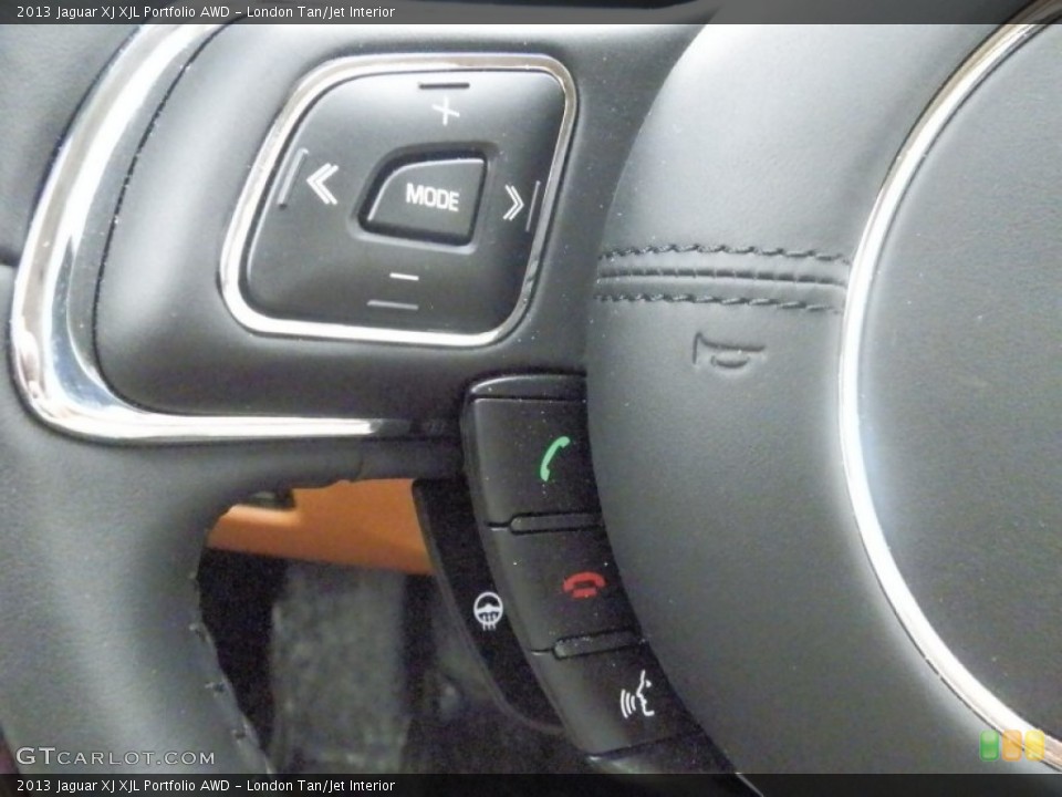 London Tan/Jet Interior Controls for the 2013 Jaguar XJ XJL Portfolio AWD #78273708