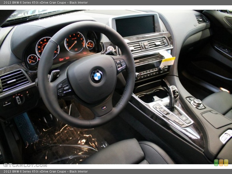 Black Interior Dashboard for the 2013 BMW 6 Series 650i xDrive Gran Coupe #78273772