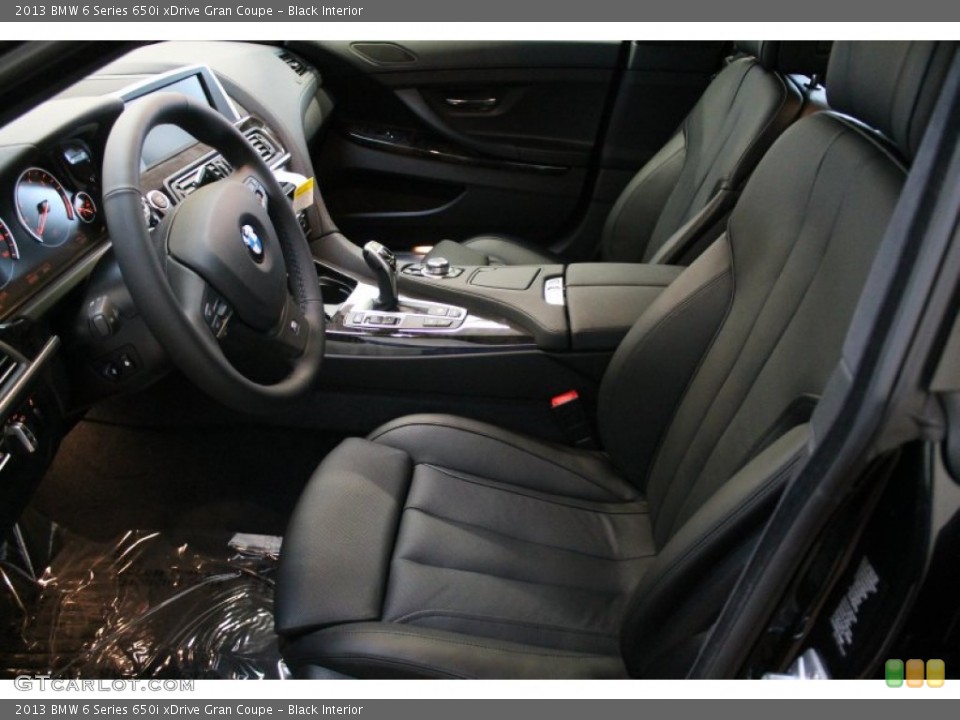 Black Interior Front Seat for the 2013 BMW 6 Series 650i xDrive Gran Coupe #78273790