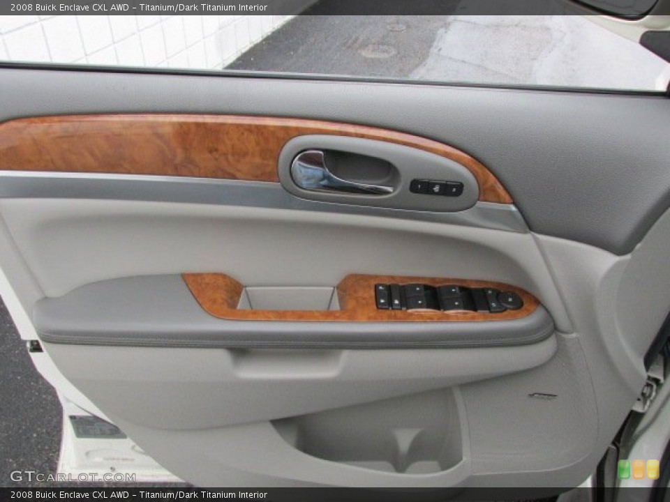 Titanium/Dark Titanium Interior Door Panel for the 2008 Buick Enclave CXL AWD #78273799
