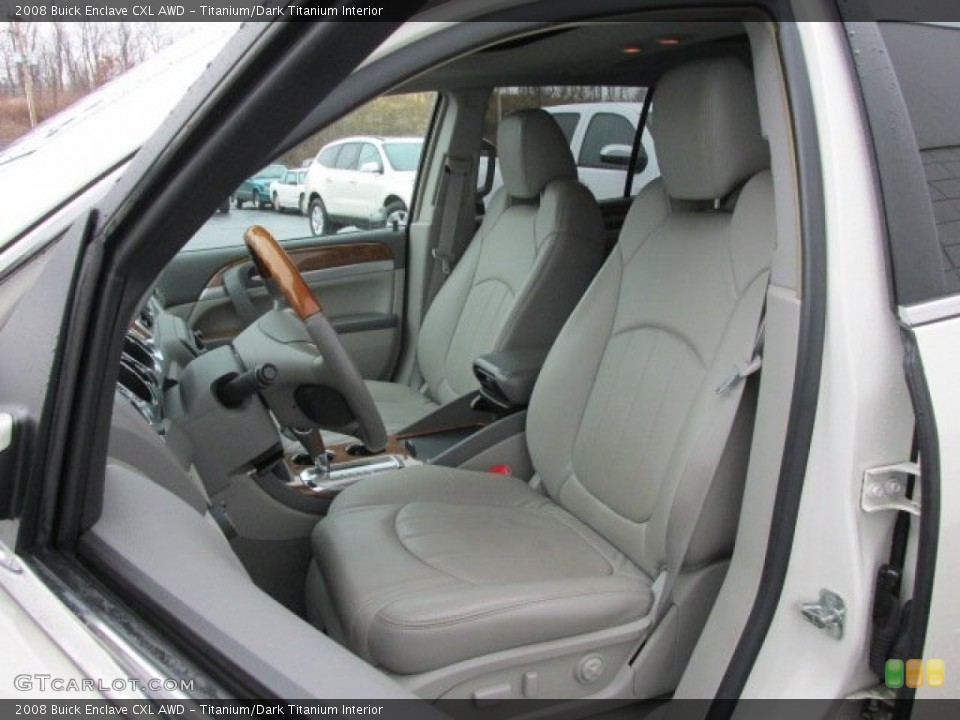 Titanium/Dark Titanium Interior Front Seat for the 2008 Buick Enclave CXL AWD #78273857