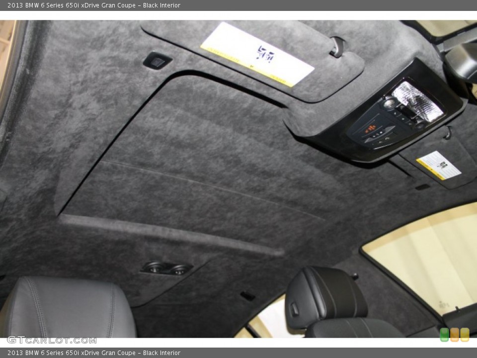 Black Interior Sunroof for the 2013 BMW 6 Series 650i xDrive Gran Coupe #78273864
