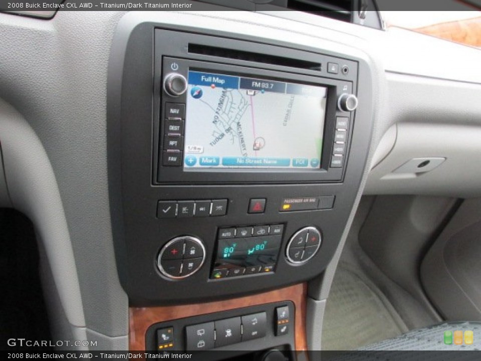 Titanium/Dark Titanium Interior Controls for the 2008 Buick Enclave CXL AWD #78273906