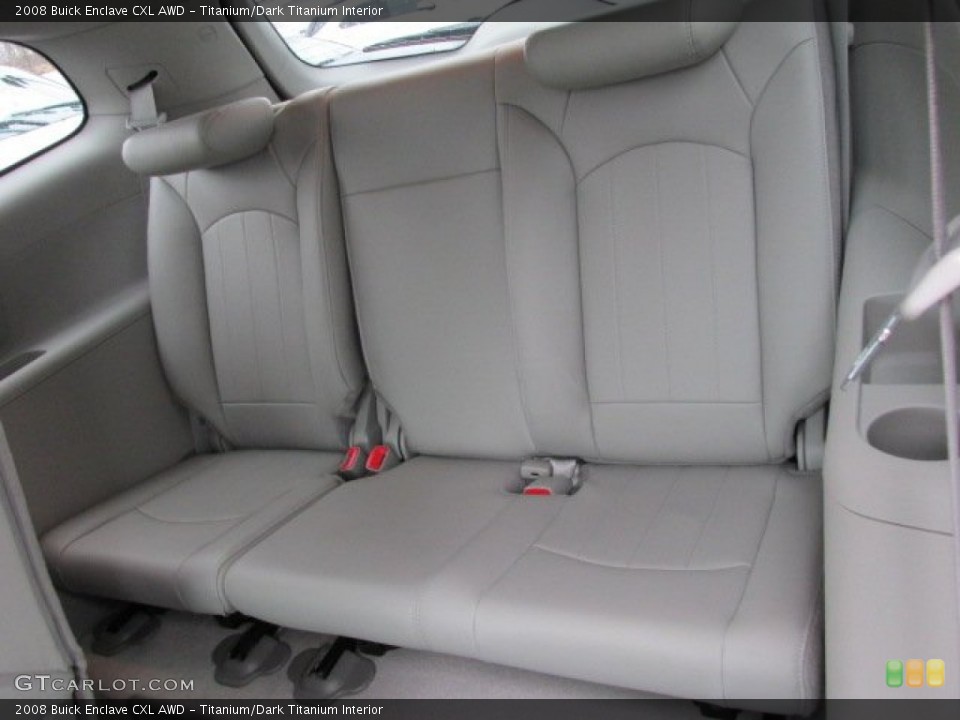 Titanium/Dark Titanium Interior Rear Seat for the 2008 Buick Enclave CXL AWD #78274003