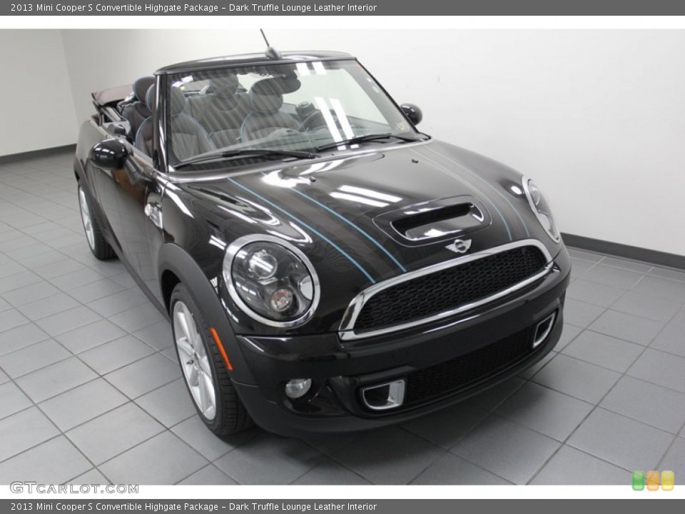 Dark Truffle Lounge Leather Interior Photo for the 2013 Mini Cooper S Convertible Highgate Package #78274032