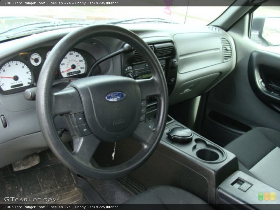 Ebony Black/Grey Interior Dashboard for the 2006 Ford Ranger Sport SuperCab 4x4 #78274042