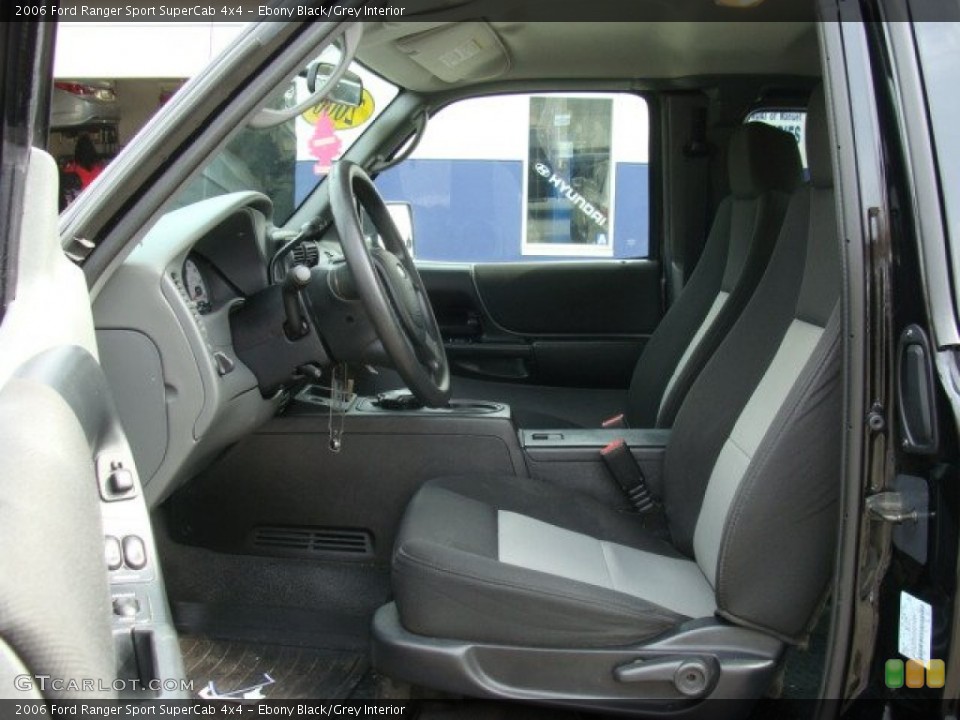 Ebony Black/Grey Interior Front Seat for the 2006 Ford Ranger Sport SuperCab 4x4 #78274061