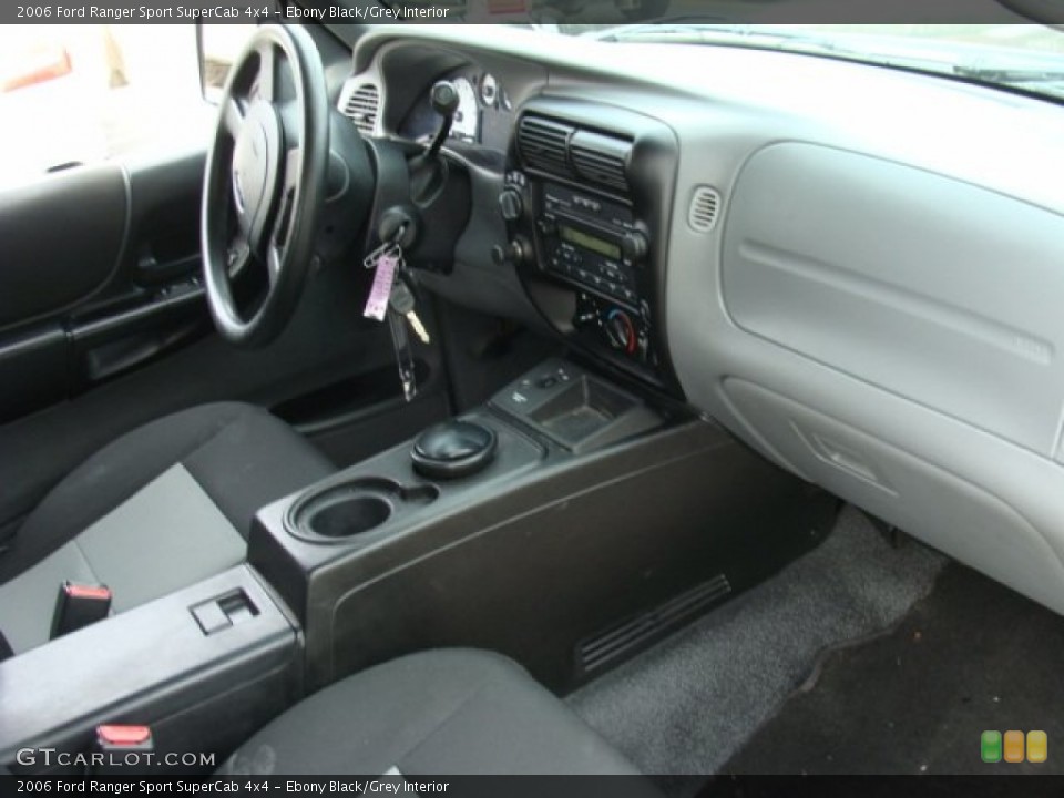 Ebony Black/Grey Interior Dashboard for the 2006 Ford Ranger Sport SuperCab 4x4 #78274234