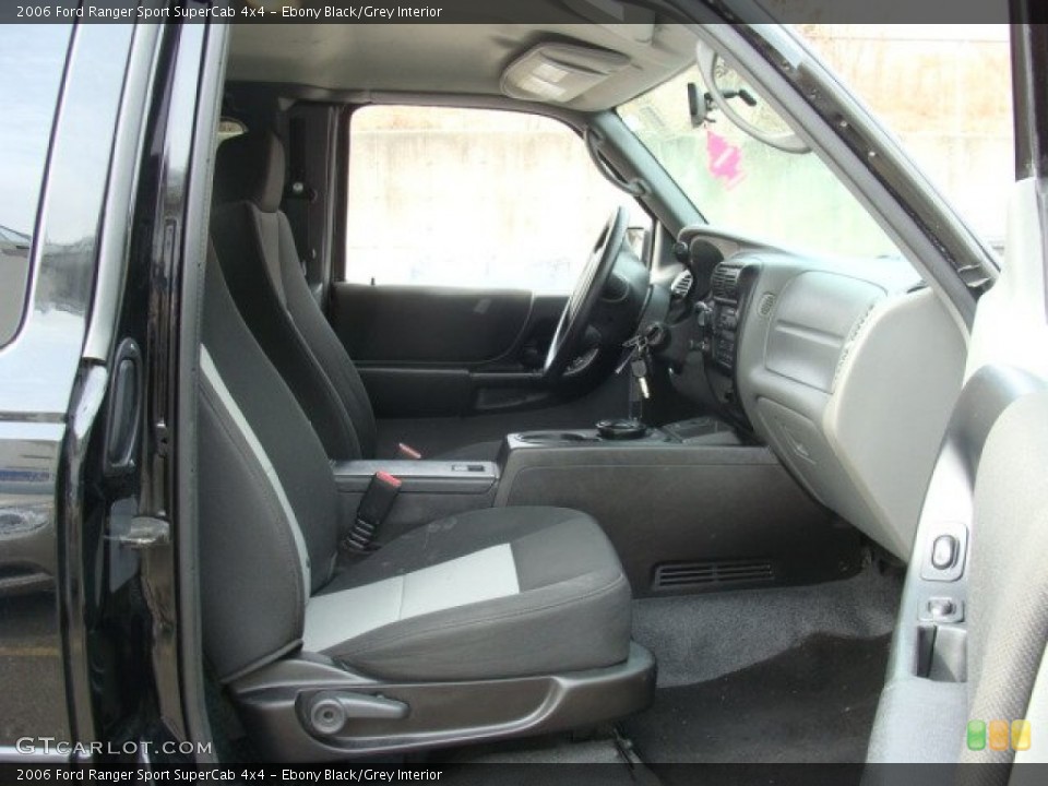 Ebony Black/Grey 2006 Ford Ranger Interiors