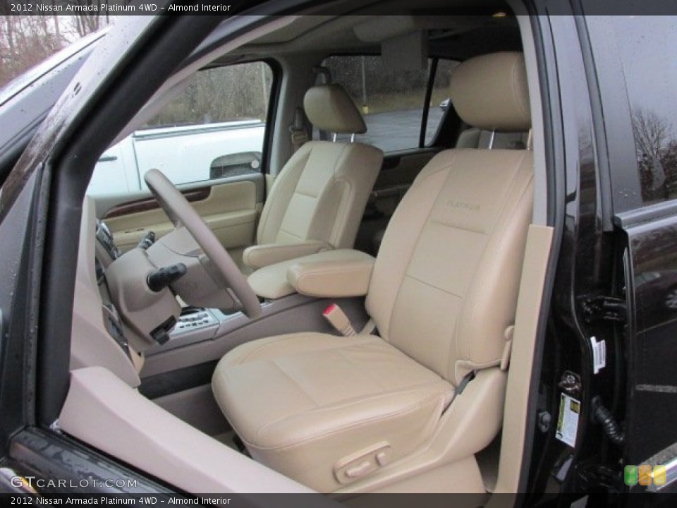 Almond Interior Front Seat for the 2012 Nissan Armada Platinum 4WD #78274312