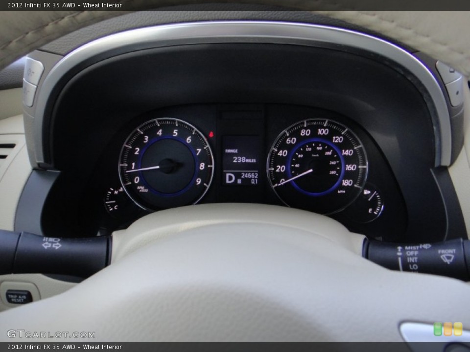 Wheat Interior Gauges for the 2012 Infiniti FX 35 AWD #78275202