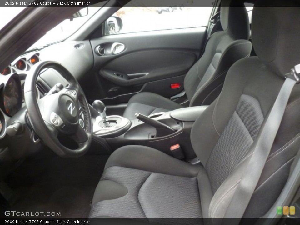 Black Cloth 2009 Nissan 370Z Interiors