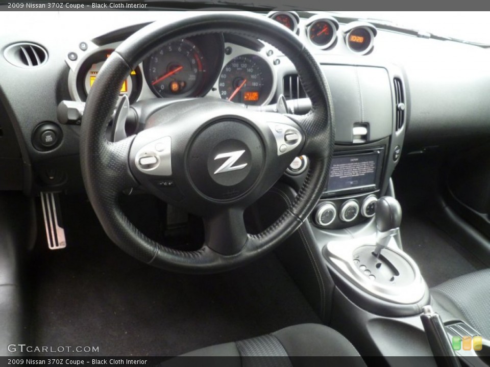 Black Cloth Interior Steering Wheel for the 2009 Nissan 370Z Coupe #78275791