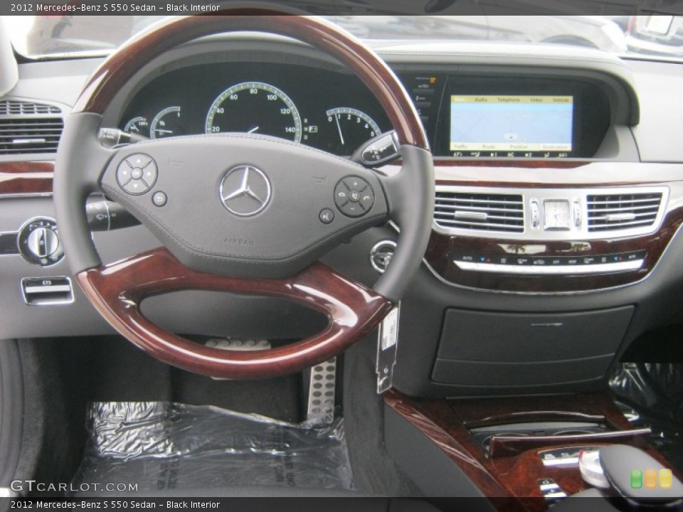 Black Interior Dashboard for the 2012 Mercedes-Benz S 550 Sedan #78275989
