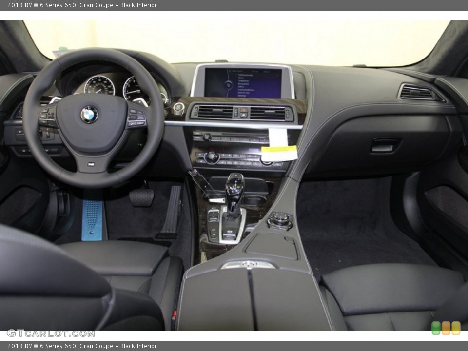 Black Interior Dashboard for the 2013 BMW 6 Series 650i Gran Coupe #78276114