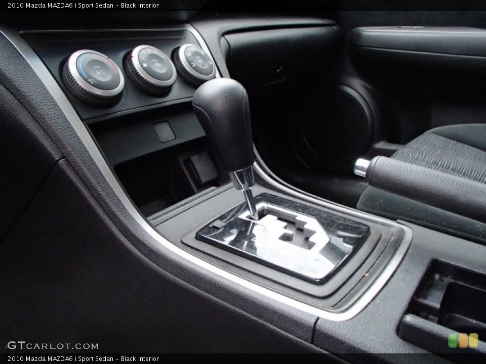 Black Interior Transmission for the 2010 Mazda MAZDA6 i Sport Sedan #78276177