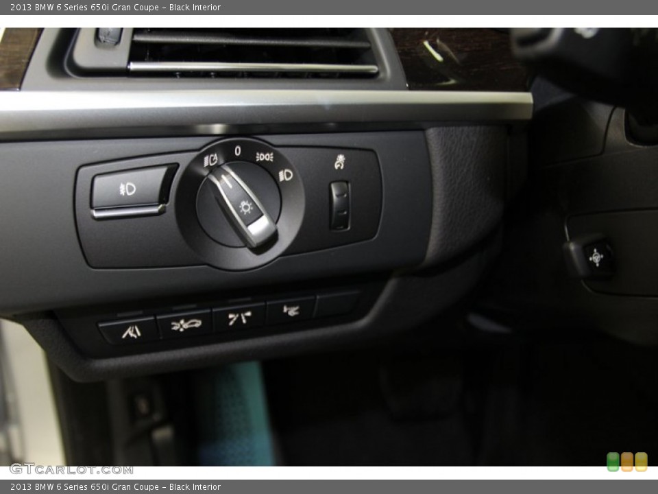 Black Interior Controls for the 2013 BMW 6 Series 650i Gran Coupe #78276502