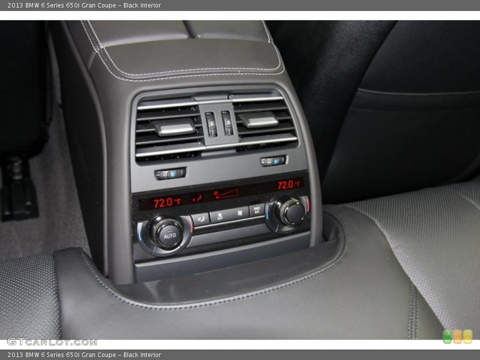 Black Interior Controls for the 2013 BMW 6 Series 650i Gran Coupe #78276592
