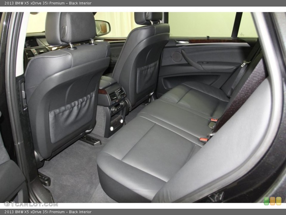 Black Interior Rear Seat for the 2013 BMW X5 xDrive 35i Premium #78277057