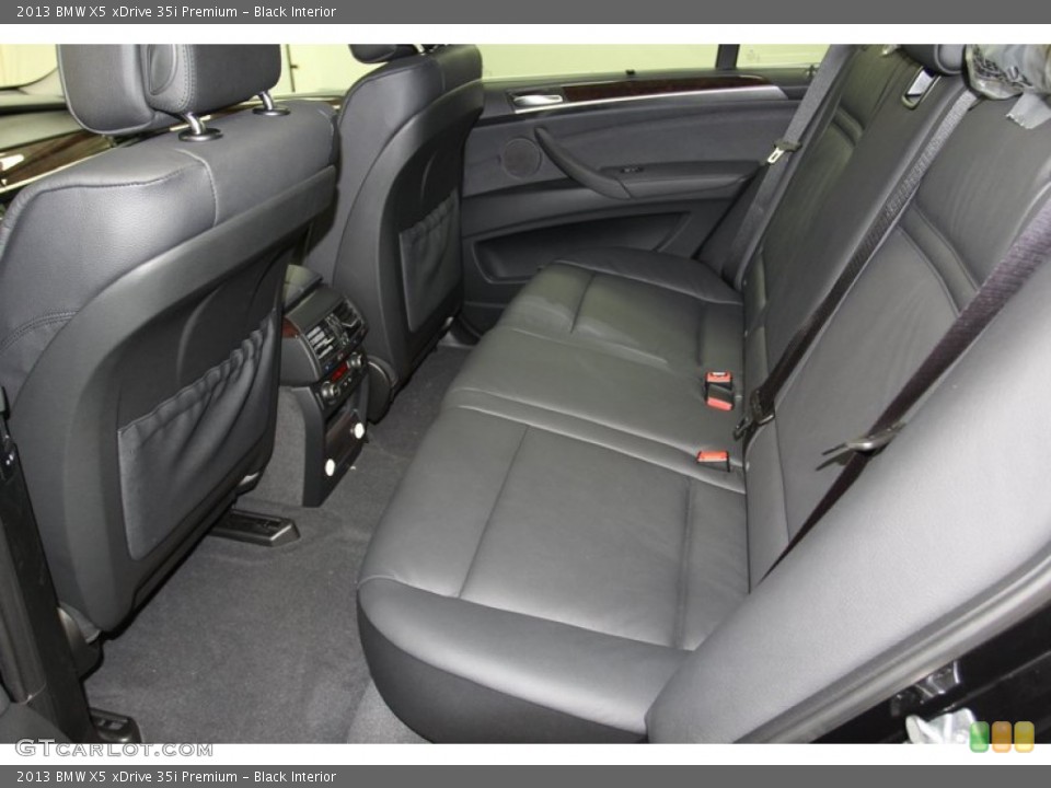 Black Interior Rear Seat for the 2013 BMW X5 xDrive 35i Premium #78277418