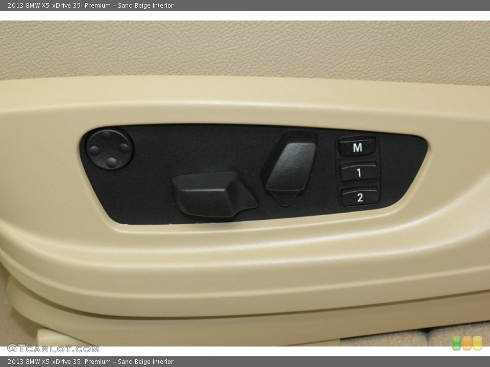 Sand Beige Interior Controls for the 2013 BMW X5 xDrive 35i Premium #78278053