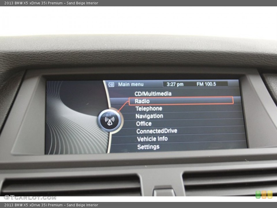 Sand Beige Interior Controls for the 2013 BMW X5 xDrive 35i Premium #78278065