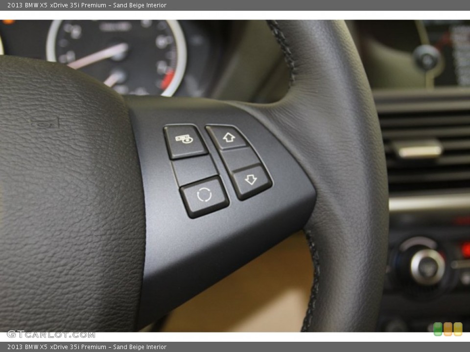 Sand Beige Interior Controls for the 2013 BMW X5 xDrive 35i Premium #78278164