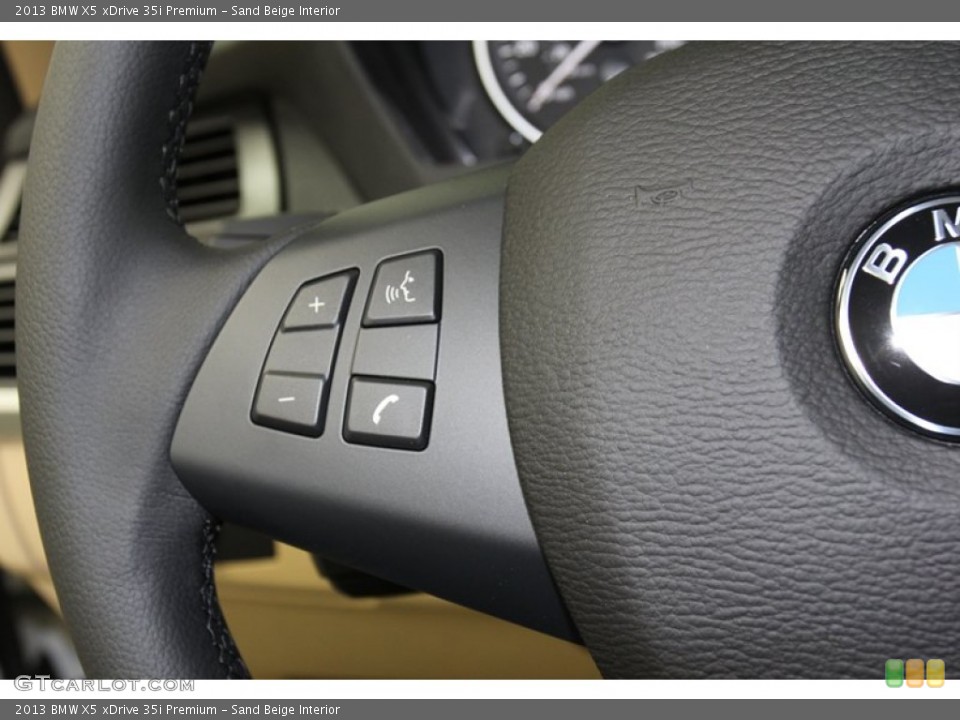 Sand Beige Interior Controls for the 2013 BMW X5 xDrive 35i Premium #78278182