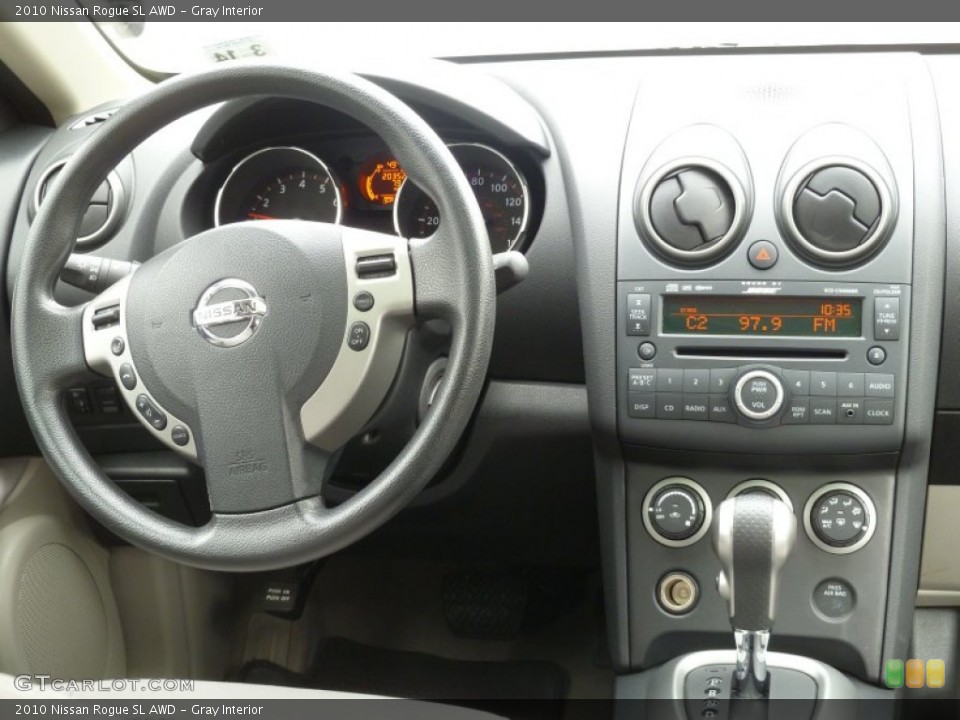 Gray Interior Dashboard for the 2010 Nissan Rogue SL AWD #78278343