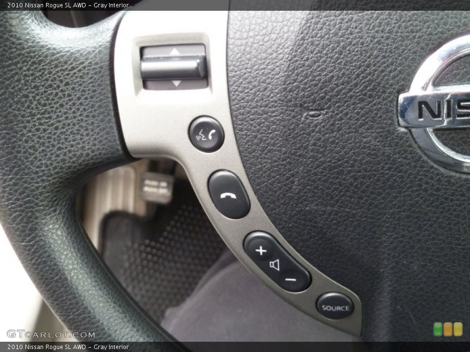 Gray Interior Controls for the 2010 Nissan Rogue SL AWD #78278380