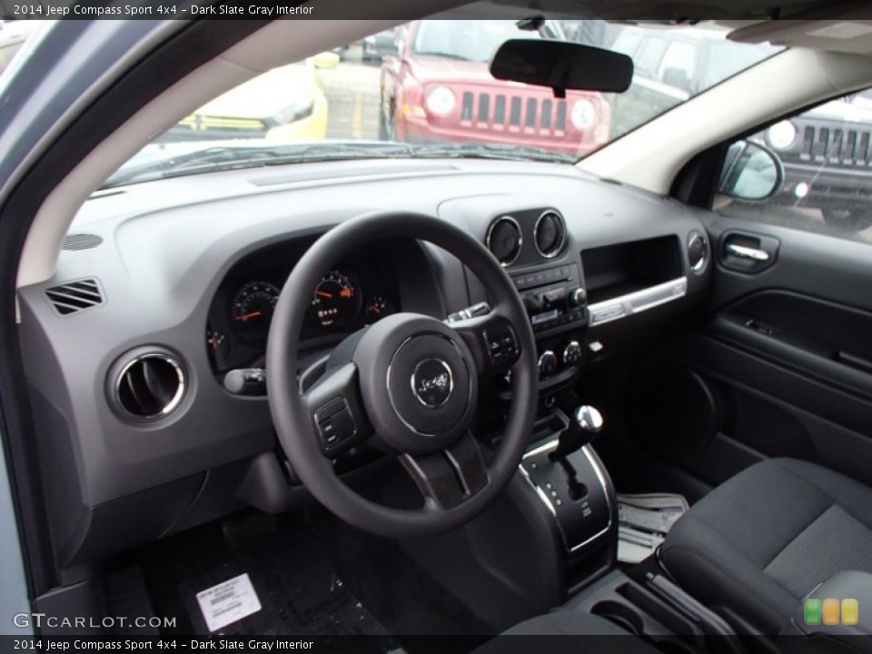 Dark Slate Gray Interior Dashboard for the 2014 Jeep Compass Sport 4x4 #78278825