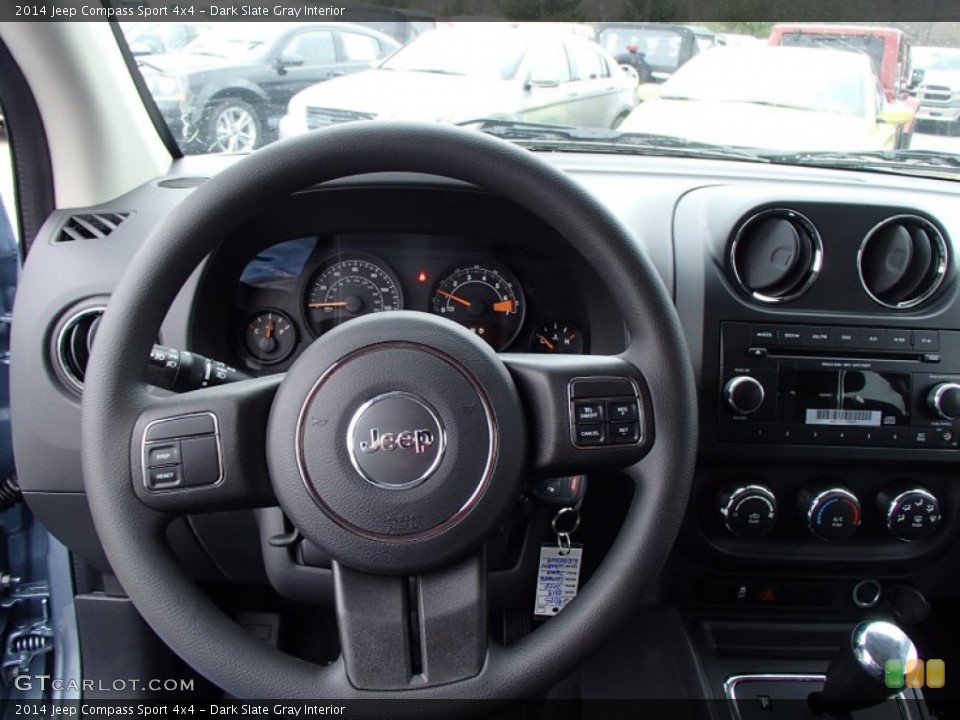 Dark Slate Gray Interior Steering Wheel for the 2014 Jeep Compass Sport 4x4 #78278998