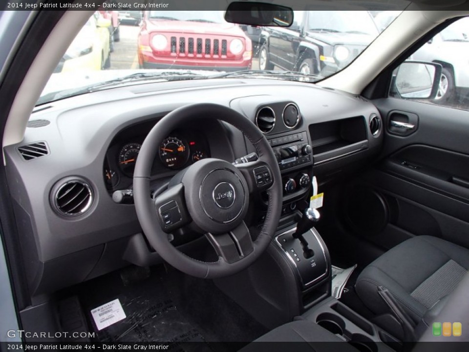 Dark Slate Gray Interior Dashboard for the 2014 Jeep Patriot Latitude 4x4 #78279241