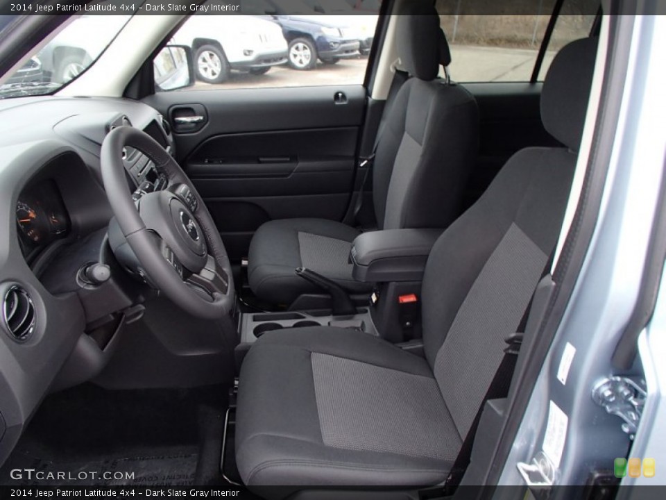 Dark Slate Gray Interior Front Seat for the 2014 Jeep Patriot Latitude 4x4 #78279262