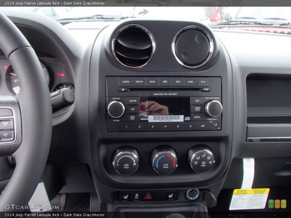 Dark Slate Gray Interior Controls for the 2014 Jeep Patriot Latitude 4x4 #78279361