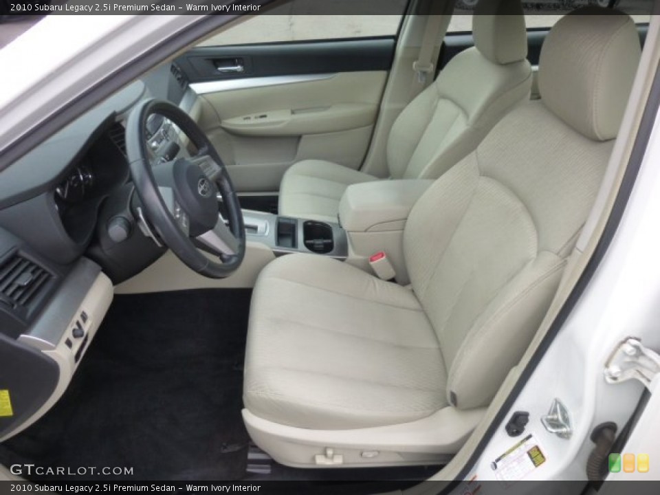 Warm Ivory Interior Front Seat for the 2010 Subaru Legacy 2.5i Premium Sedan #78279634