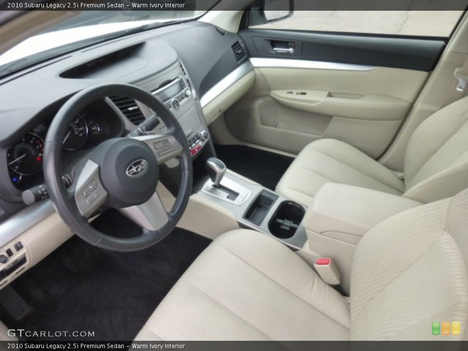 Warm Ivory 2010 Subaru Legacy Interiors