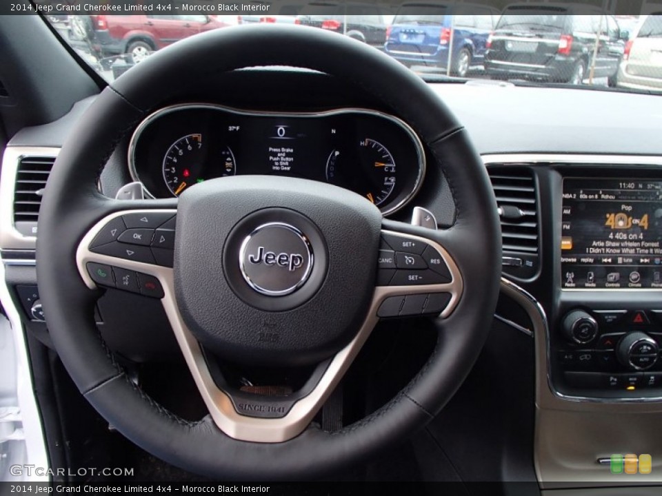 Morocco Black Interior Steering Wheel for the 2014 Jeep Grand Cherokee Limited 4x4 #78280129