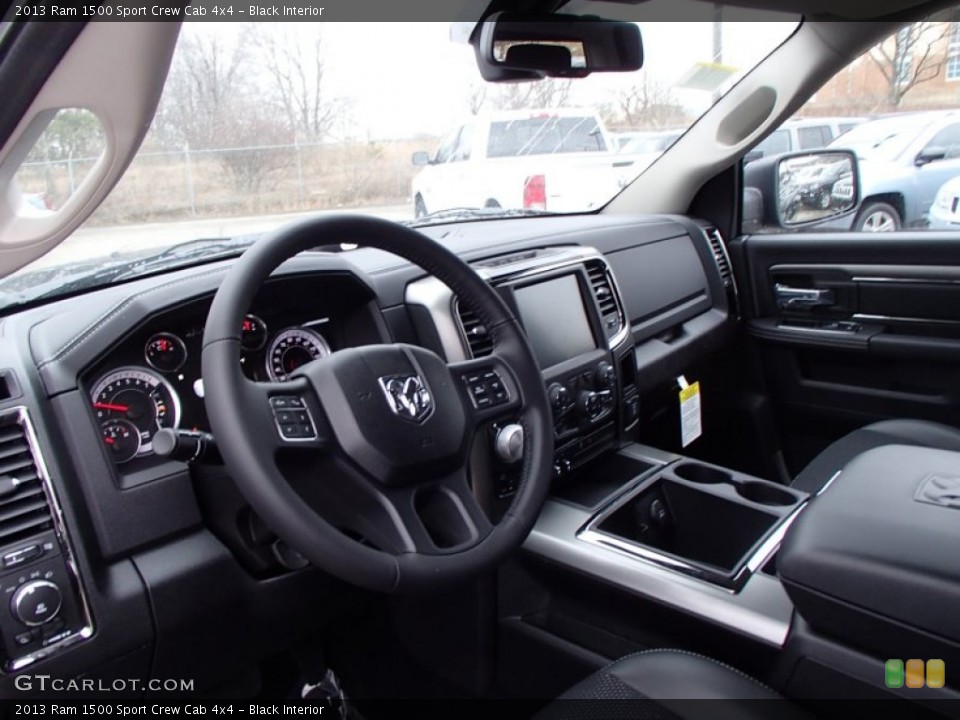 Black Interior Dashboard for the 2013 Ram 1500 Sport Crew Cab 4x4 #78281135