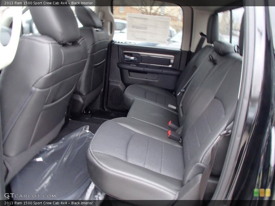 Black Interior Rear Seat for the 2013 Ram 1500 Sport Crew Cab 4x4 #78281194