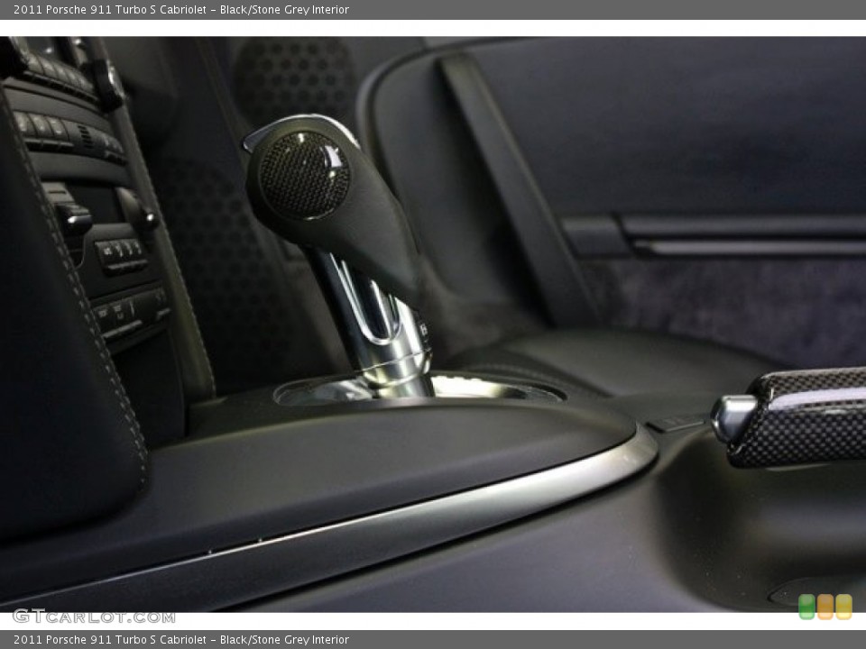 Black/Stone Grey Interior Transmission for the 2011 Porsche 911 Turbo S Cabriolet #78282396