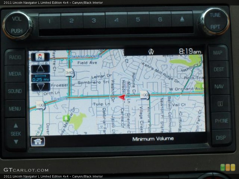 Canyon/Black Interior Navigation for the 2011 Lincoln Navigator L Limited Edition 4x4 #78283096
