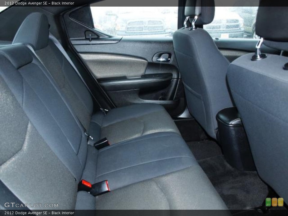 Black Interior Rear Seat for the 2012 Dodge Avenger SE #78283657