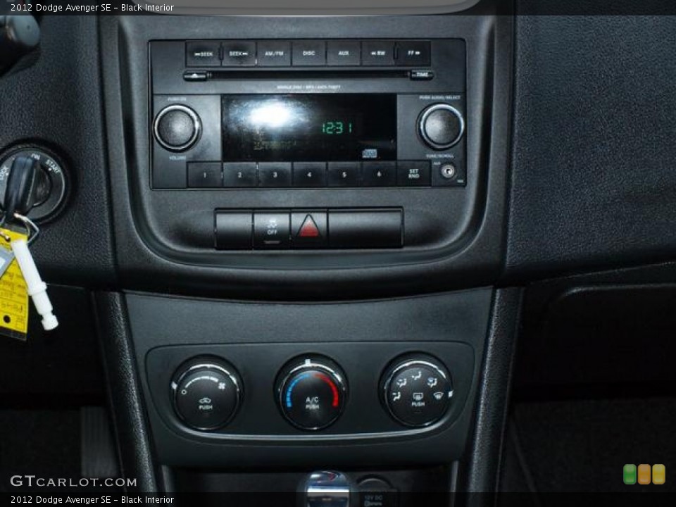 Black Interior Controls for the 2012 Dodge Avenger SE #78283764