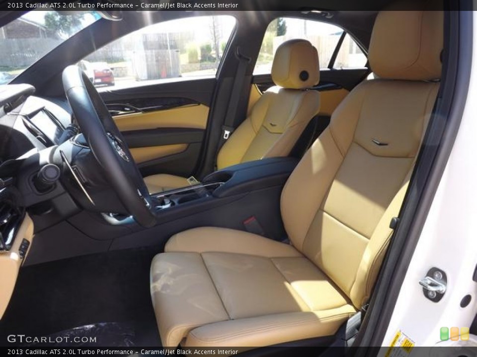 Caramel/Jet Black Accents Interior Front Seat for the 2013 Cadillac ATS 2.0L Turbo Performance #78285202