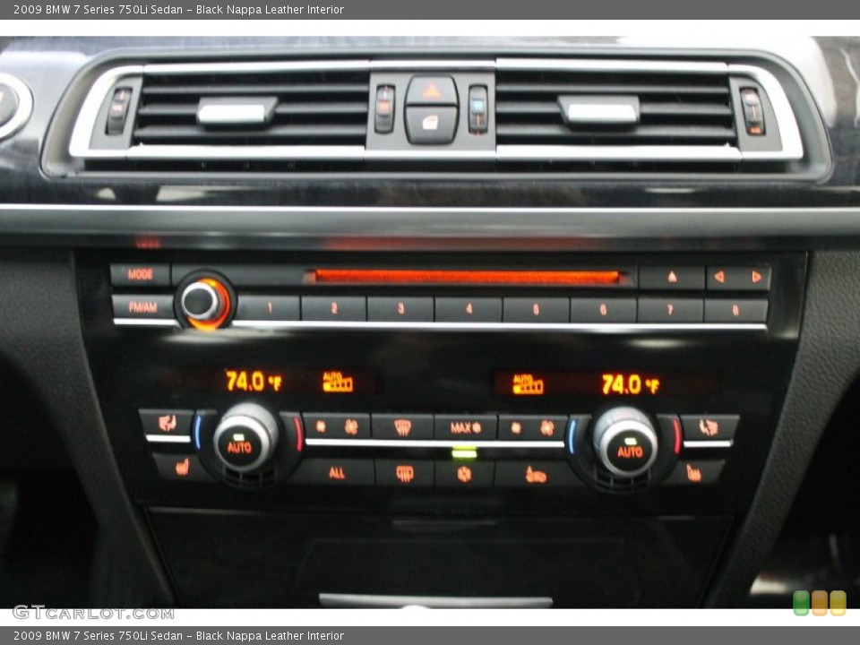 Black Nappa Leather Interior Controls for the 2009 BMW 7 Series 750Li Sedan #78286304