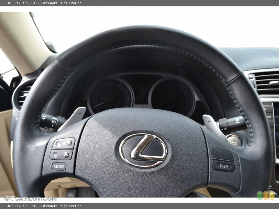Cashmere Beige Interior Controls for the 2006 Lexus IS 250 #78286354