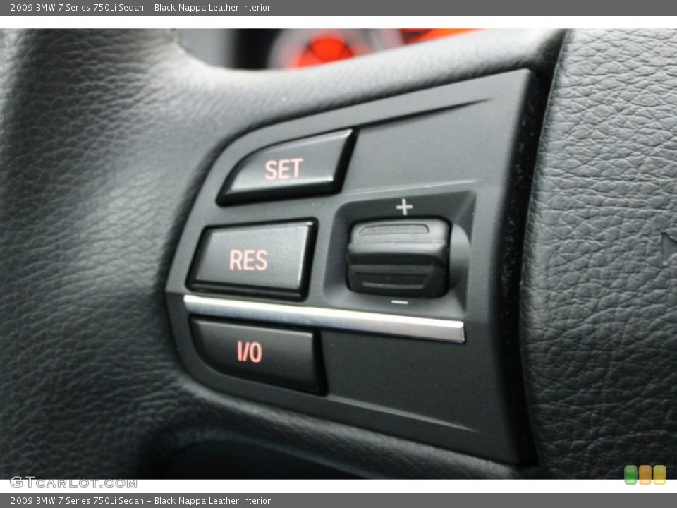 Black Nappa Leather Interior Controls for the 2009 BMW 7 Series 750Li Sedan #78286365